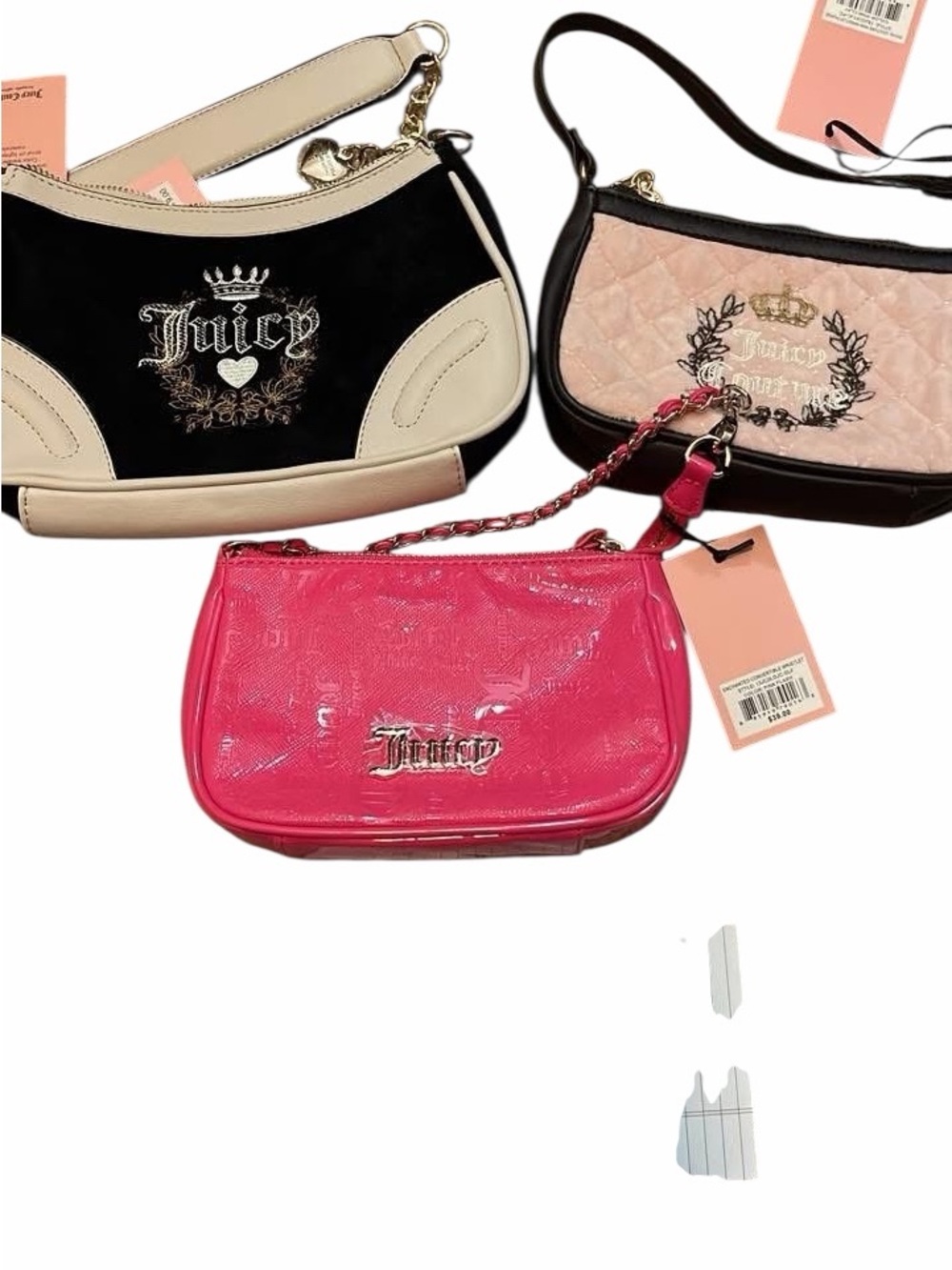 Bundle of 3 Juicy Couture Mini Shoulder Bags